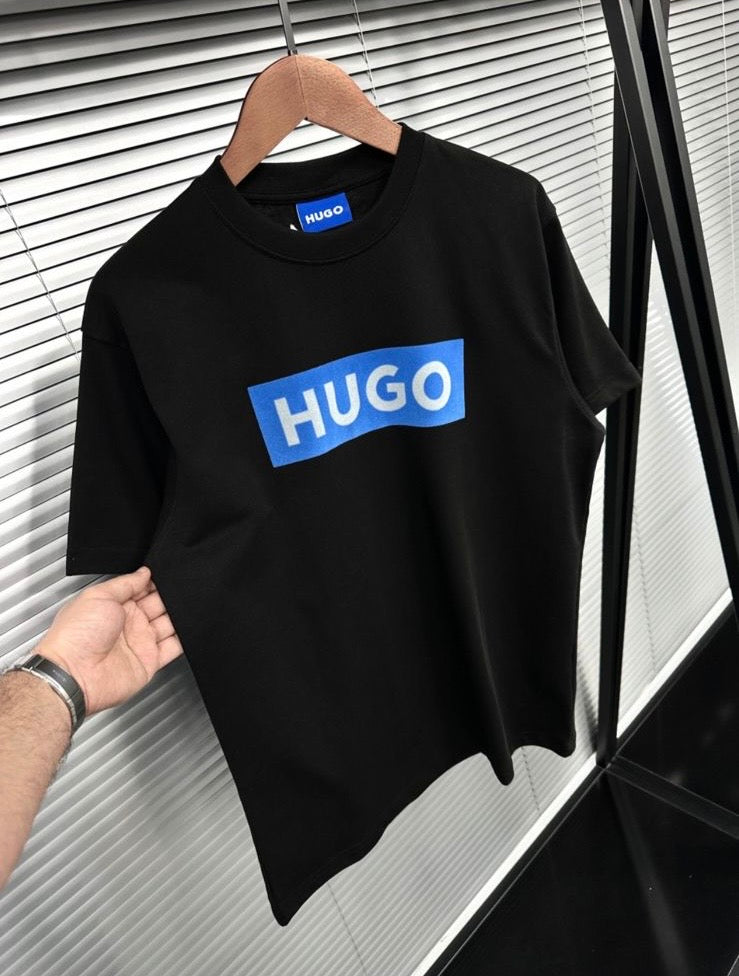 Camiseta HUGO de Manga Corta para Hombre – Algodón Premium con Logo