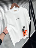 Camiseta Hermès de Manga Corta para Hombre – Algodón Premium de Lujo
